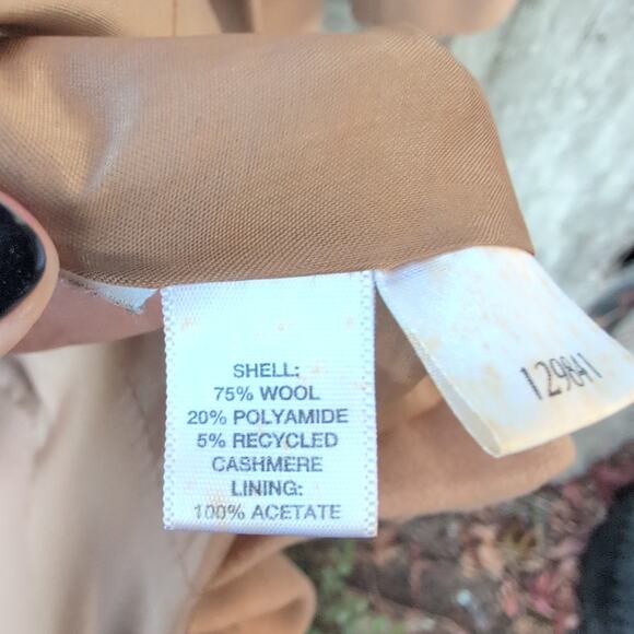 Ann Taylor Loft Wool Blend Pea Coat Women's 8 *Flawed Interior - Picture 5 of 11